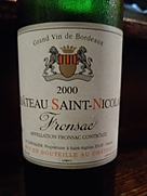 Ch. Saint Nicolas Fronsac