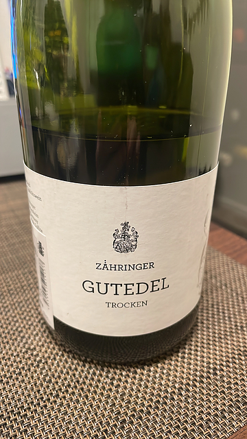 Zähringer Gutedel trocken