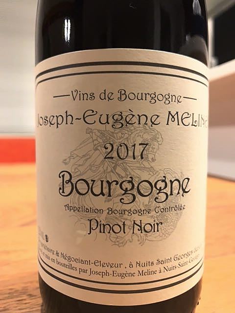 Joseph Eugène Méline Bourgogne Pinot Noir(ジョセフ・ユジェンヌ・メリン ブルゴーニュ ピノ・ノワール)