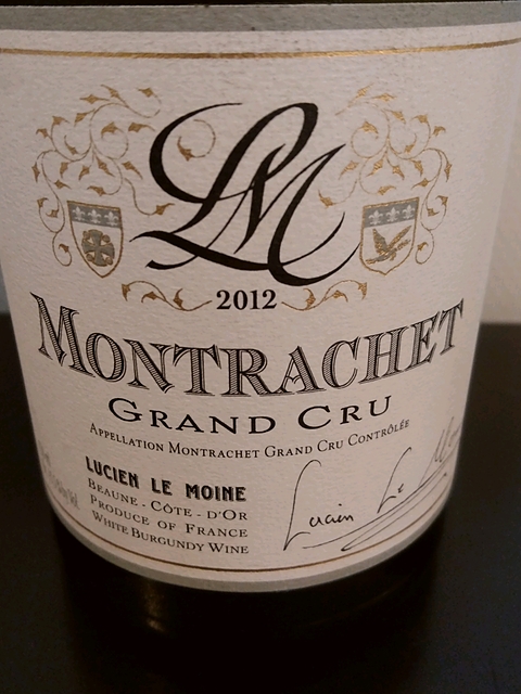 Lucien Le Moine Montrachet Grand Cru(ルシアン・ル・モワンヌ モンラッシェ グラン・クリュ)