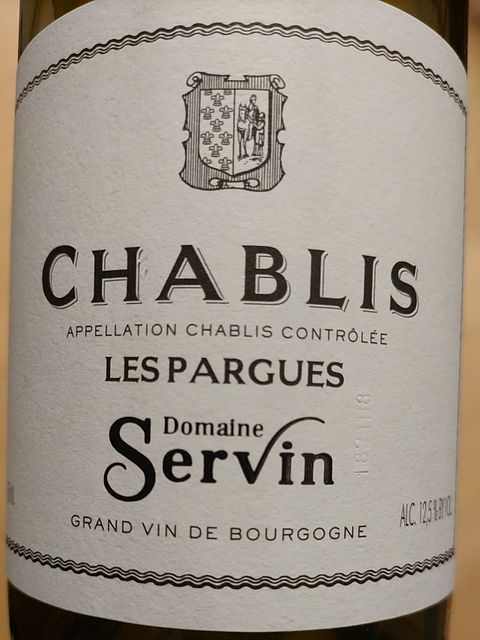 Dom. Servin Chablis Les Pargues(ドメーヌ・セルヴァン シャブリ レ・パルグ)