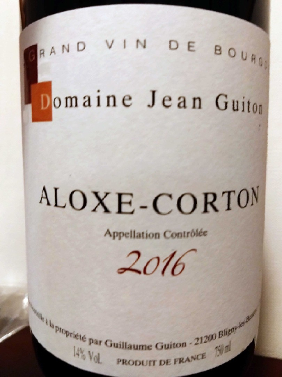 Dom. Jean Guiton Aloxe Corton(ドメーヌ・ジャン・ギトン