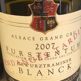Blanck Gewürztraminer Grand Cru Furstentum Vendanges Tardives
