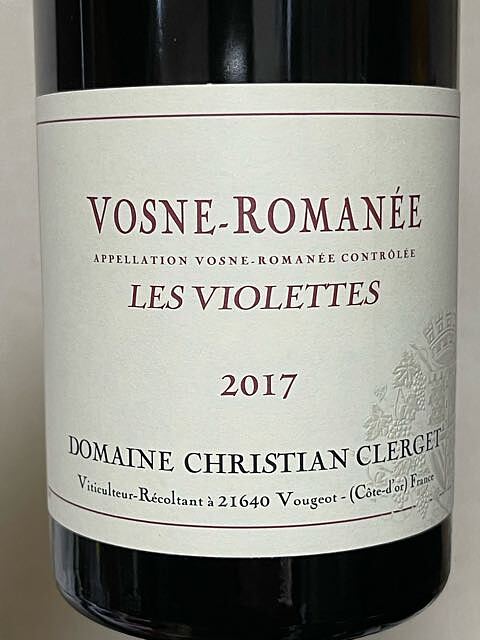 Dom. Christian Clerget Vosne Romanée Les Violettes(ドメーヌ・クリスチャン・クレルジュ ヴォーヌ・ロマネ レ・ヴィオレット)