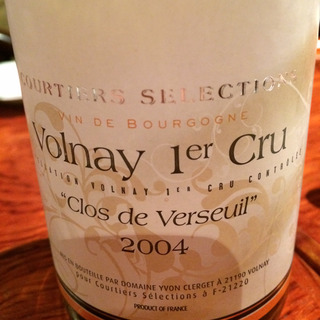 Courtiers Selections Volnay 1er Cru Clos de Verseuil(クルティエ・セレクション ヴォルネイ プルミエ・クリュ クロ・ド・ヴェルスイユ)