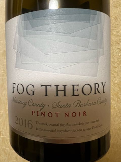 Fog Theory Monterey County Santa Barbara County Pinot Noir(フォグ・セオリー モントレー・カウンティ サンタ・バーバラ・カウンティ ピノ・ノワール)