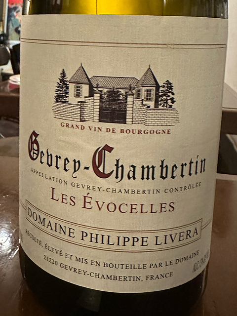 Dom. des Tilleuls (Philippe Livera) Gevrey Chambertin Les Evocelles(ドメーヌ・デ・ティユル （フィリップ・リヴェラ） ジュヴレ・シャンベルタン レ・エヴォセル)