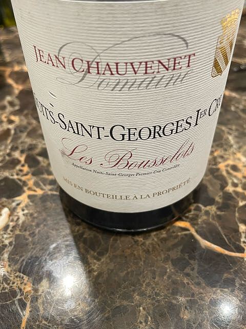 Dom. Jean Chauvenet Nuits Saint Georges 1er Cru Les Bousselots(ドメーヌ・ジャン・ショーヴネ ニュイ・サン・ジョルジュ プルミエ・クリュ レ・ブースロ)