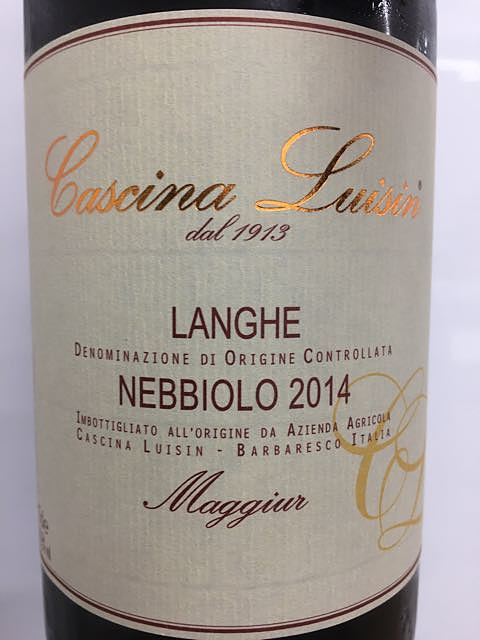 Cascina Luisin Langhe Nebbiolo Maggiur(カシーナ・ルイジン ランゲ ネッビオーロ ランゲ マッジュール)