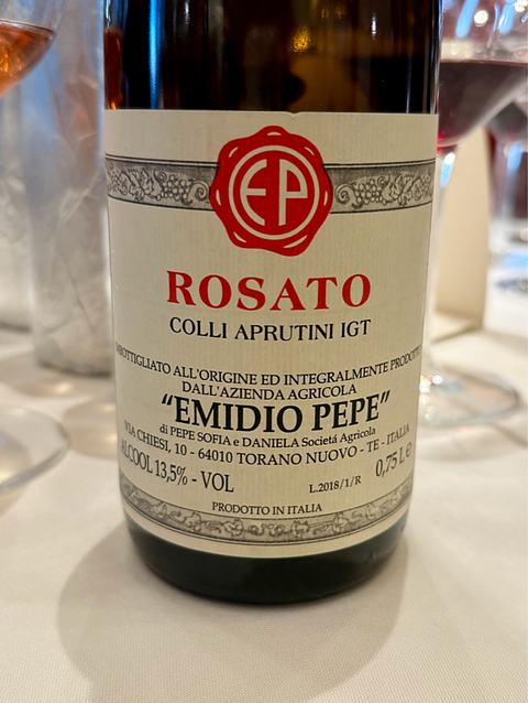 Emidio Pepe Rosato Colli Aprutini(エミディオ・ペペ ロザート コッリ・アプルティーニ)