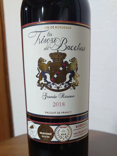 Les Trésors de Bacchus Bordeaux Rouge