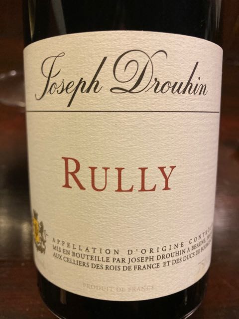 頂き物 Joseph Drouhin rully 1996年 ヴィンテージワイン Joseph Drouhin Rully Rouge(ジョゼフ・ドルーアン リュリィ