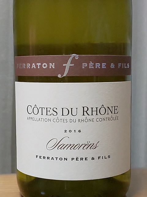 Ferraton Père & Fils Côtes du Rhône Samorëns Blanc(フェラトン・ペール・エ・フィス コート・デュ・ローヌ サモレン ブラン)