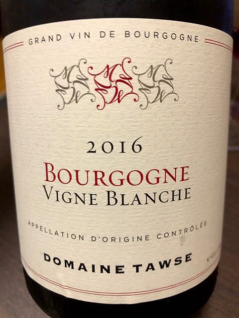 Dom. Tawse Bourgogne Vigne Blanche(ドメーヌ・トーズ ブルゴーニュ ヴィーニュ・ブランシュ)