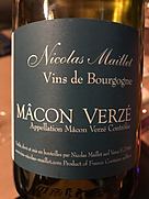 Nicolas Maillet Mâcon Verzé Blanc