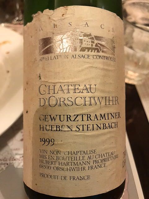 Ch. d'Orschwihr Gewürztraminer Huben Steinbach(シャトー・ドルシュヴィール ゲヴュルツトラミネール ユーベン・シュタインバッハ)