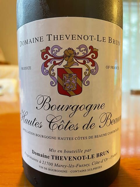 Dom. Thevenot le Brun Bourgogne Hautes Côtes de Beaune Rouge(ドメーヌ・テヴノ・ル・ブラン ブルゴーニュ オート・コート・ド・ボーヌ ルージュ)