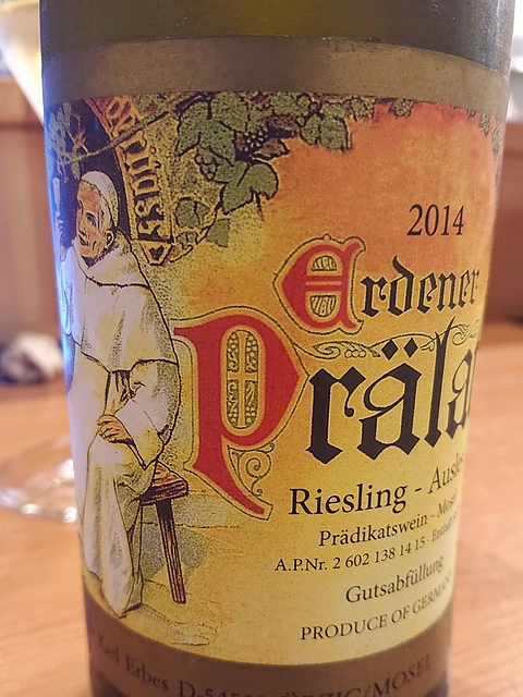 Karl Erbes Erdener Prälat Riesling Auslese