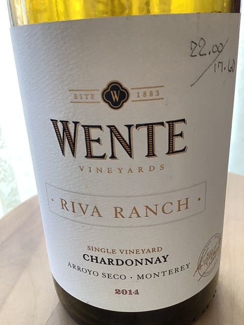 Wente Riva Ranch Chardonnay(ウェンテ リヴァ・ランチ シャルドネ)