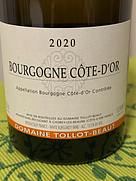 ドメーヌ・トロ・ボー ブルゴーニュ コート・ドール ブラン(2020)