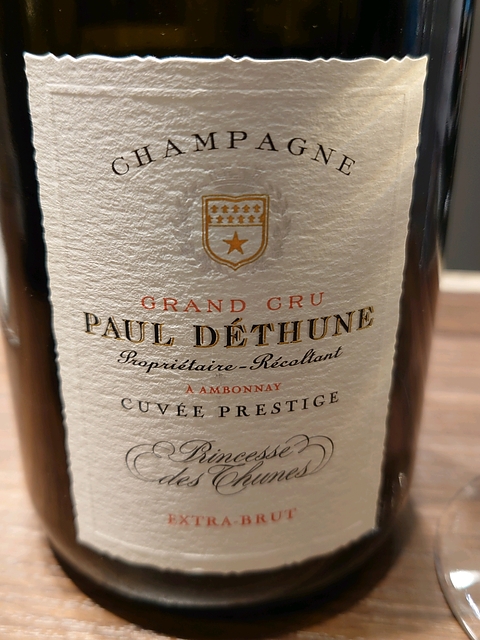 Paul Déthune Extra Brut Cuvée Prestige Princesse des Thune(ポール・デテュンヌ エクストラ・ブリュット キュヴェ・プレスティージュ プランセス・デ・テュンヌ)