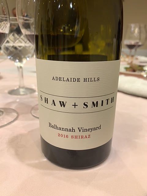 Shaw + Smith Balhannah Vineyard Shiraz(ショウ＆スミス バハナ・ヴィンヤード シラーズ)