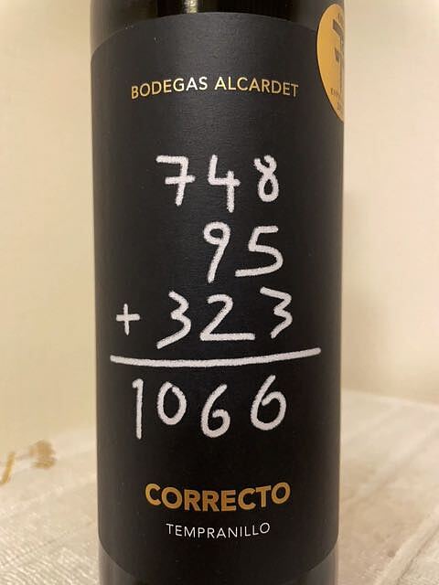 Bodegas Alcardet Correcto Tempranillo(ボデガス・アルカルデット コレクト テンプラニーリョ)