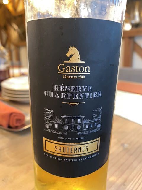 Gaston Réserve Charpentier Sauternes(ガストン レゼルヴ・シャルパンティエ ソーテルヌ)