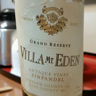 Villa Mt. Eden Grand Reserve Zinfandel Antique Vines(ヴィッラ・マウント・エデン グラン・リザーヴ ジンファンデル アンティーク・ヴァインズ)