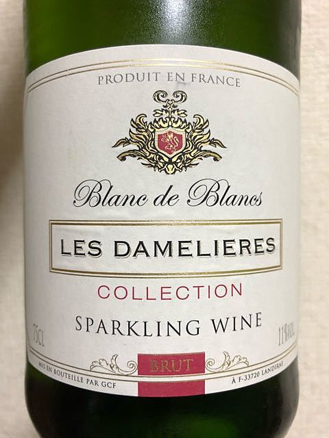 Les Damelieres Collection Blanc de Blanc Brut Sparkling(レ・ダムリエール コレクション ブラン・ド・ブラン ブリュット スパーリング)