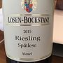 Losen Bockstanz Riesling Spätlese(2015)