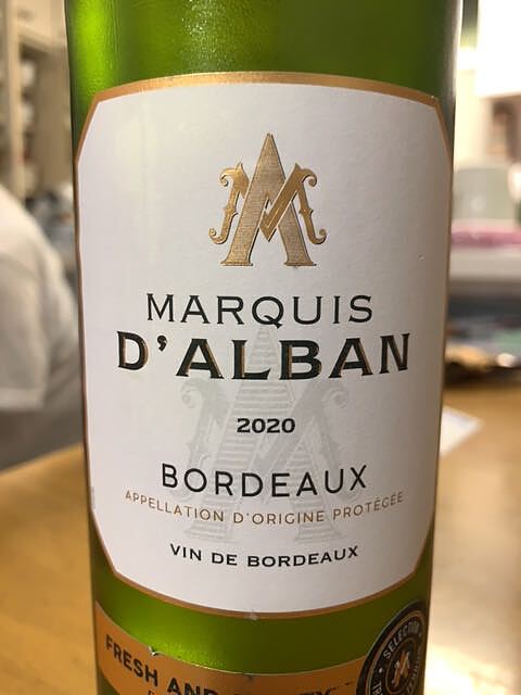 Marquis d'Alban Bordeaux Sauvignon(マルキ・ダルバン ボルドー ソーヴィニヨン)