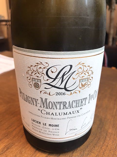 Lucien Le Moine Puligny Montrachet 1er Cru Chalumaux