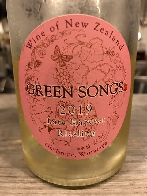 Green Songs Late Harvest Riesling