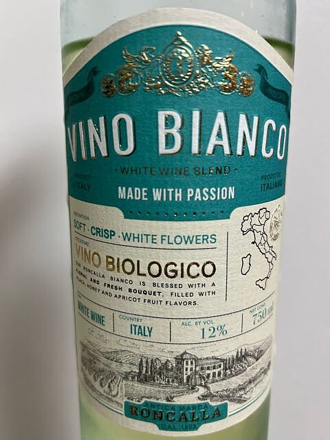 Roncalla Vino Bianco Organic(ロンカーラ ヴィーノ・ビアンコ オーガニック)