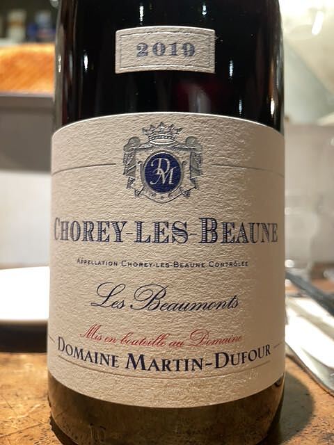 Dom. Martin Dufour Chorey Les Beaune Les Beaumonts(ドメーヌ・マルタン・デュフール ショレイ・レ・ボーヌ レ・ボーモン)