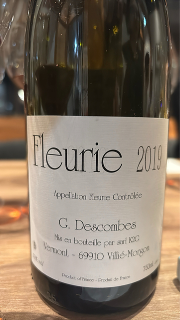 G. Descombes Fleurie Vieilles Vignes