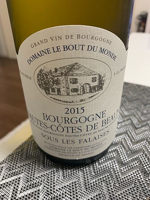 Dom. Le Bout du Monde Bourgogne Hautes Côtes de Beaune Sous Les Falaises Blanc