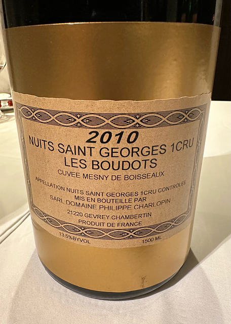 Philippe Charlopin Nuits Saint Georges 1er Cru Les Boudots Cuvée Mesny de Boisseaux