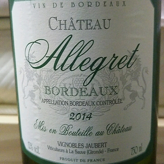Ch. Allégret Bordeaux Blanc