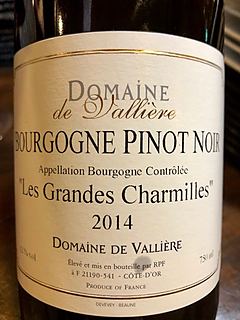 Dom. de Vallière Bourgogne Pinot Noir Les Grandes Charmilles