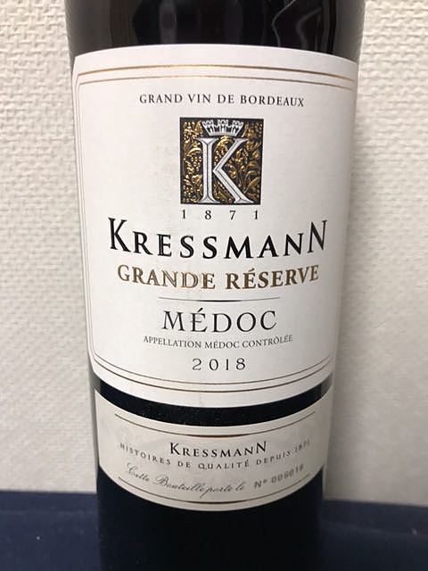 Kressmann Grande Réserve Médoc(クレスマン グラン・レゼルヴ メドック)