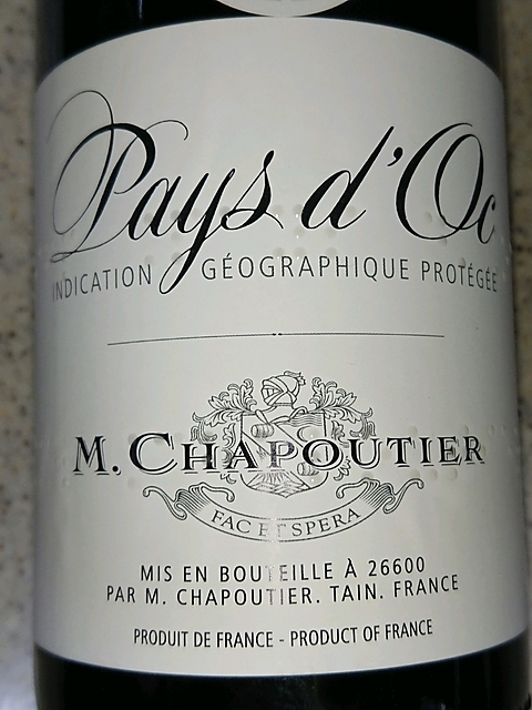 M. Chapoutier Pays d'Oc Rouge(M. シャプティエ ペイ・ドック ルージュ)