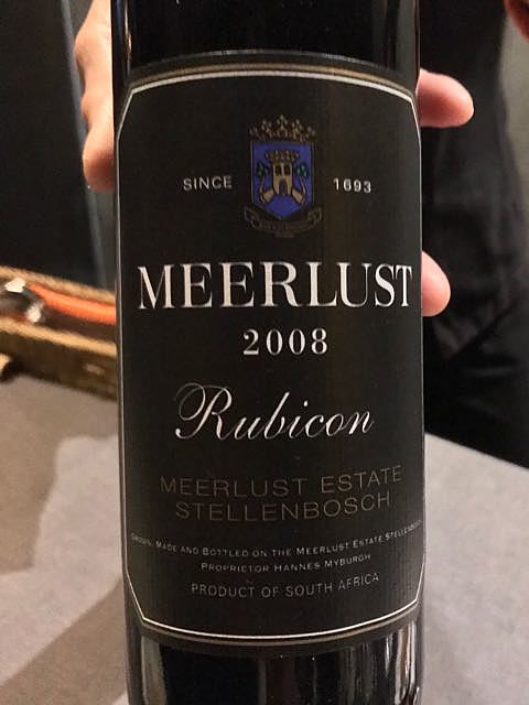 Meerlust Rubicon 2008(ミヤルスト ルビコン)