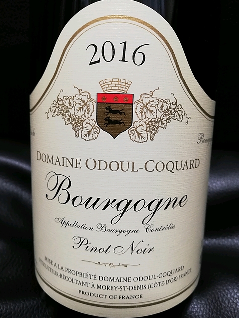 Dom. Odoul Coquard Bourgogne Pinot Noir(ドメーヌ・オドゥール・コカール ブルゴーニュ ピノ・ノワール)