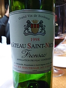Ch. Saint Nicolas Fronsac(1998)