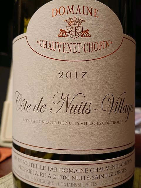 Chauvenet Chopin Côte de Nuits Villages