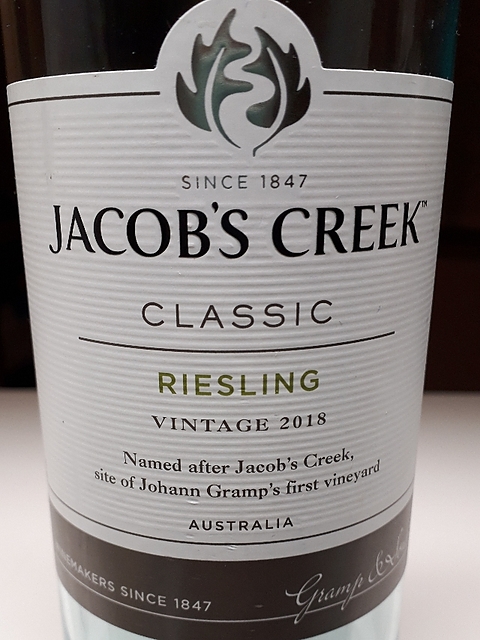 Jacob's Creek Classic Riesling(ジェイコブス・クリーク クラシック リースリング)