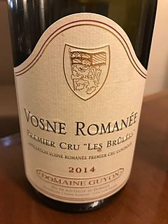 Dom. Guyon Vosne Romanée 1er Cru Les Brulées(ドメーヌ・ギヨン ヴォーヌ・ロマネ プルミエ・クリュ レ・ブリュレ)