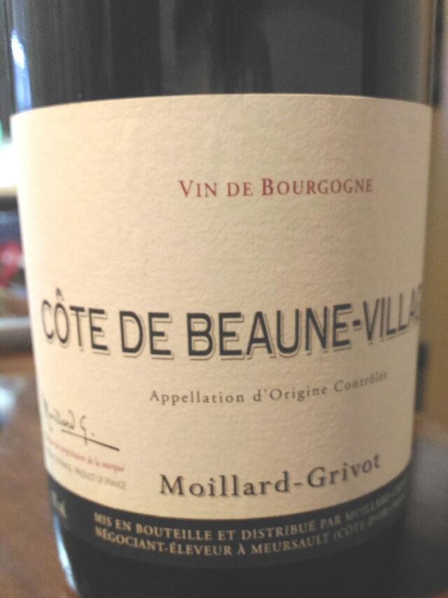 モアラール・グリヴォー 赤ワイン2017 Moillard Grivot Côte de Beaune Villages(モワラール・グリヴォ